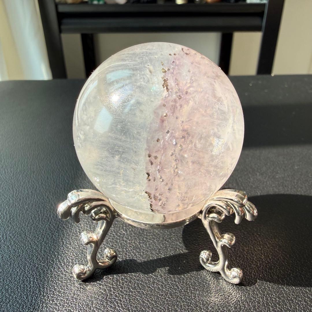 【g's hako】パイライト共生フローライトのスフィアNO.021113