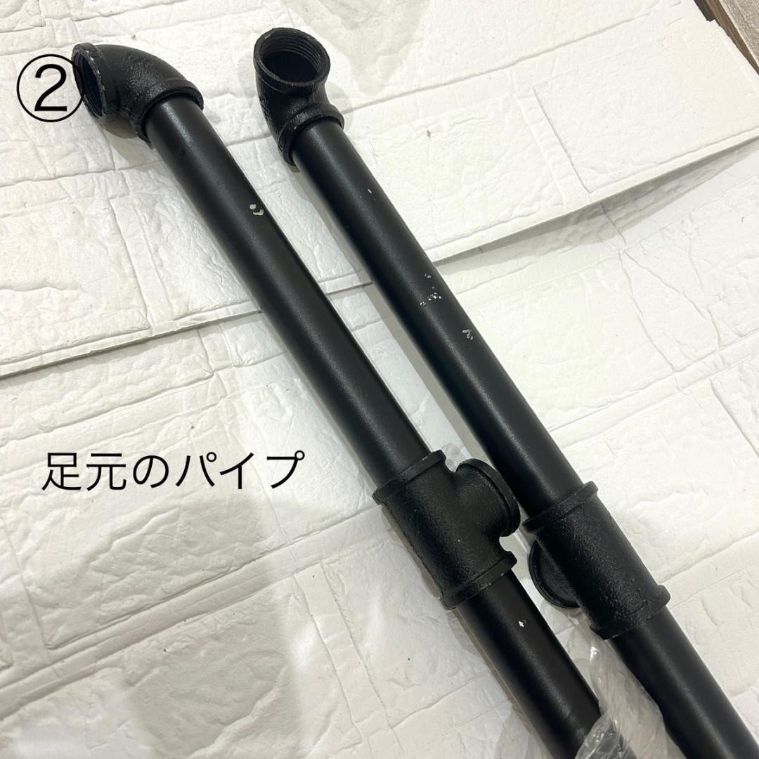 【訳あり②】アイアンハンガーラック ハンガーラック パイプラック ブラック 黒