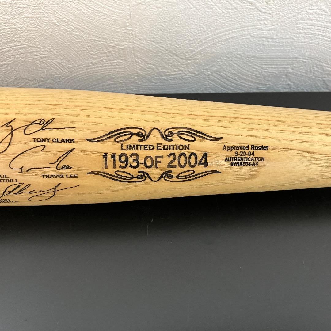 希少 ヤンキース サイン入りバット 2004年 松井秀喜記念モデル