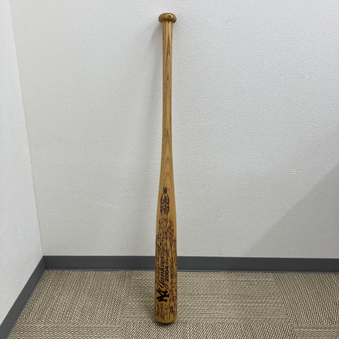 希少 ヤンキース サイン入りバット 2004年 松井秀喜記念モデル