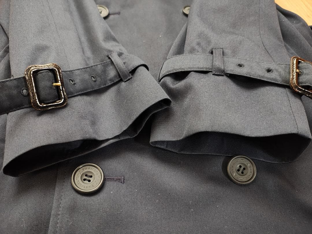 Aquascutum アクアスキュータム ネイビー トレンチコート 超美品