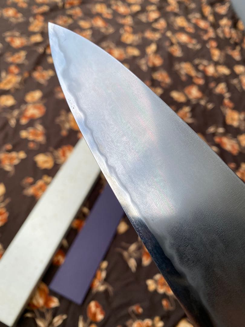TAKADA no HAMONO 水墨青一鋼牛刀240mm黒檀水牛八角柄