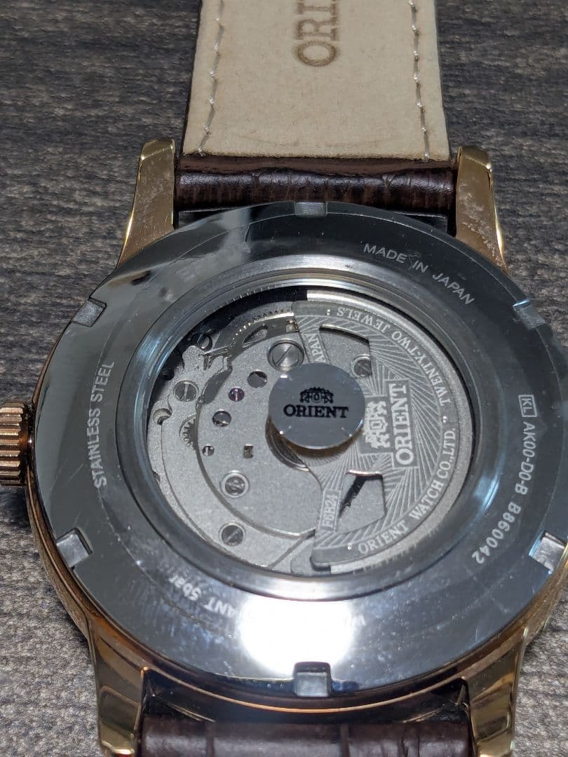 オリエント rn-ak0002y　未使用品 ORIENT 自動巻き 腕時計