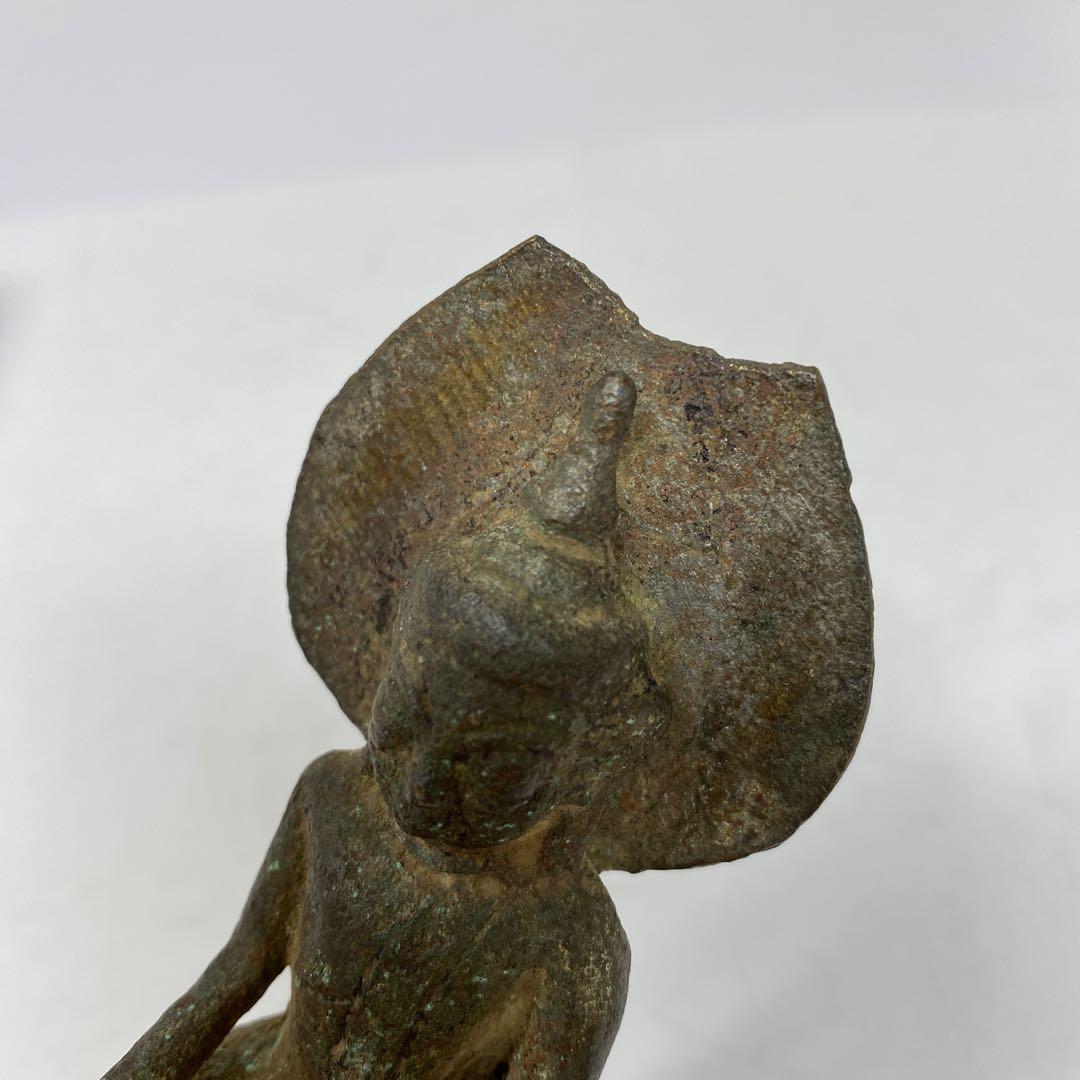 古代　朝鮮　古銅　仏像　170g タサオ　東さ7-0330☆2F