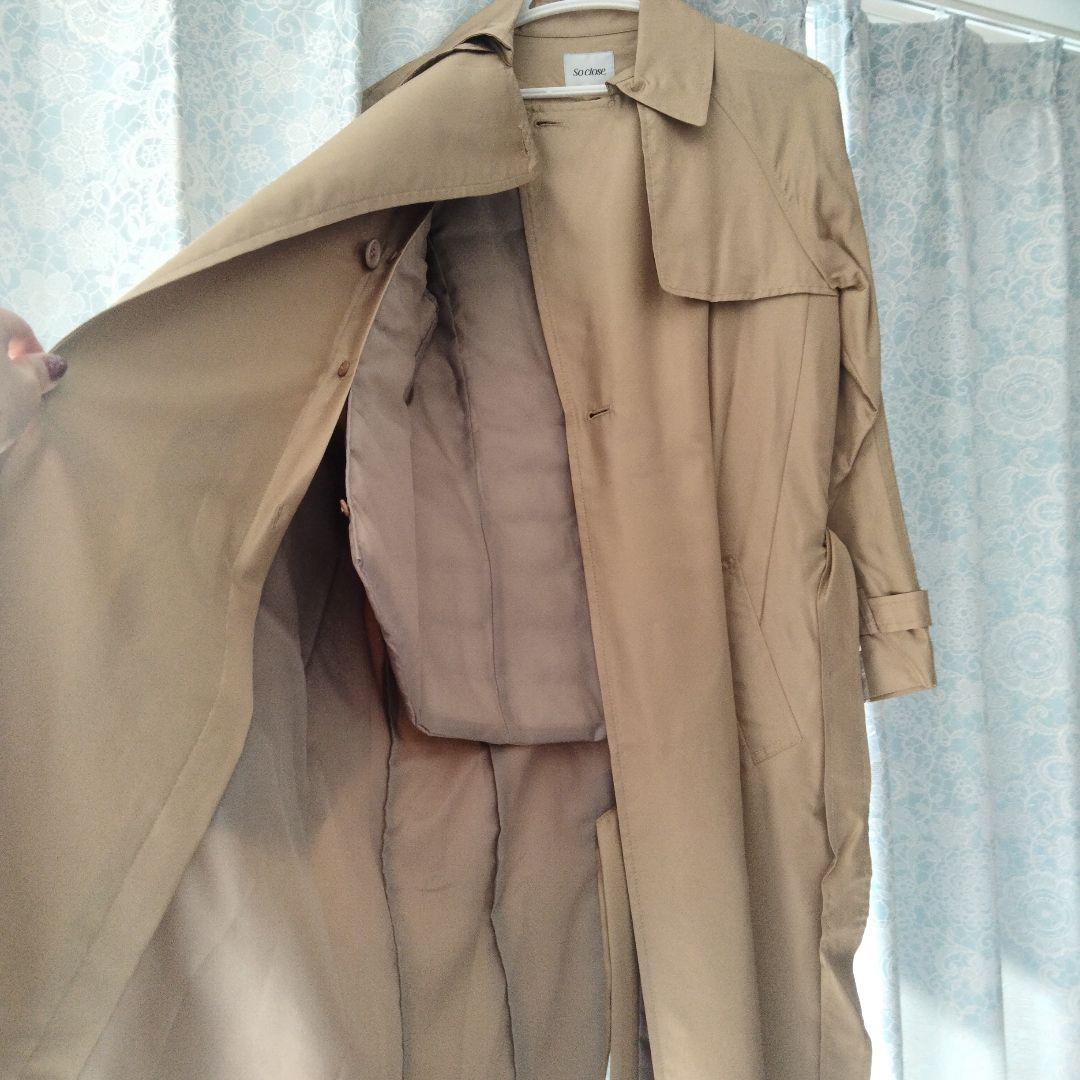 so close　ディノス　新品タグ付 絹100%ライナー付 トレンチコート S
