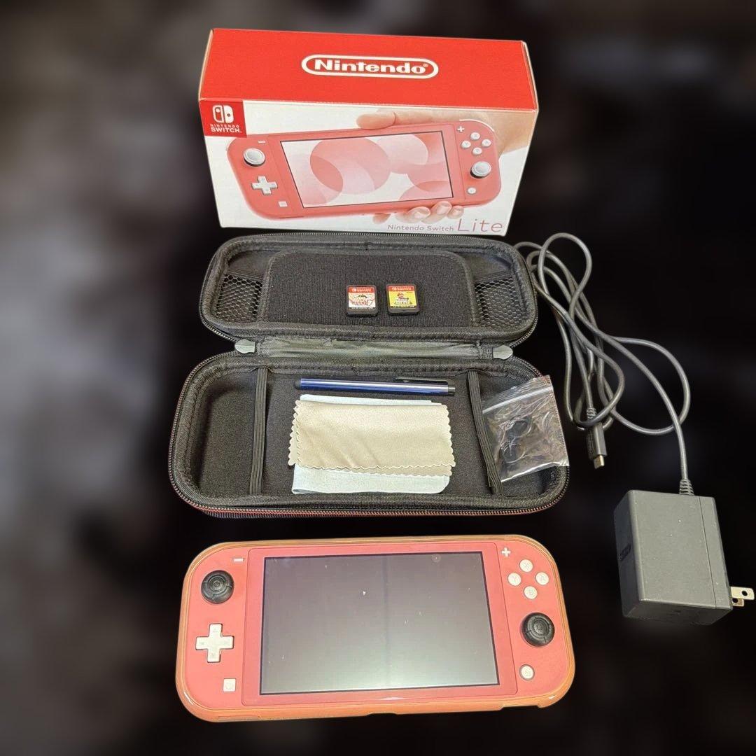 Nintendo Switch Lite ピンク ソフト2個付き