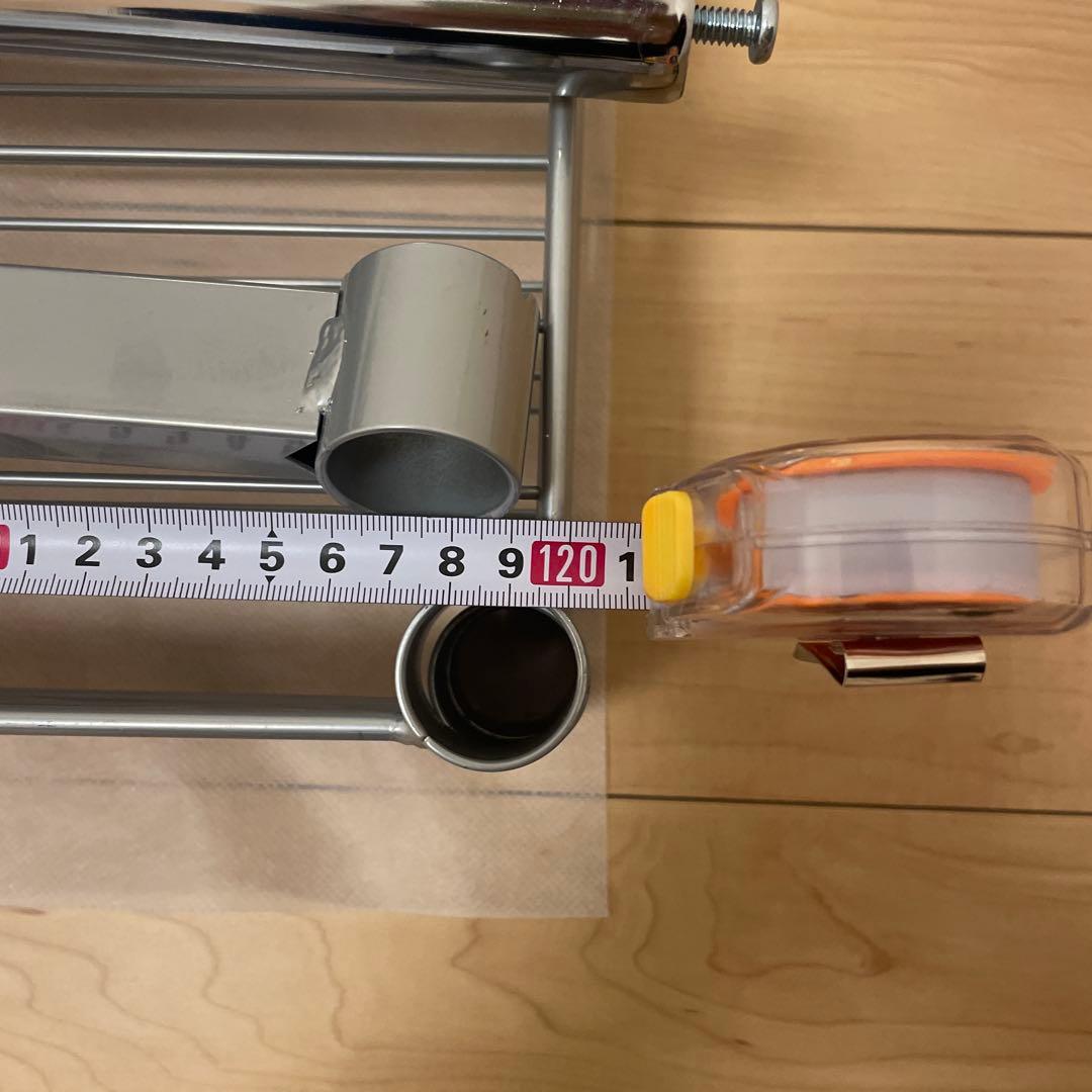 dinos 洗えるカバー付き 頑丈ハンガーラック 2段掛け　幅 約 120センチ