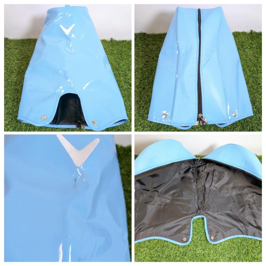 Callaway キャロウェイ ゴルフ キャディバッグ エナメル 青 白 ブルー