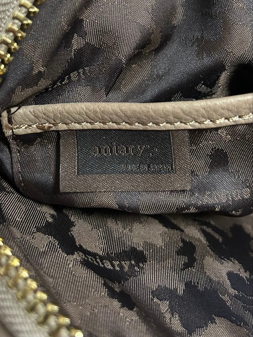 aniary/アニアリ/ミニブリーフケース/シュリンクレザー/トープ/バッグ