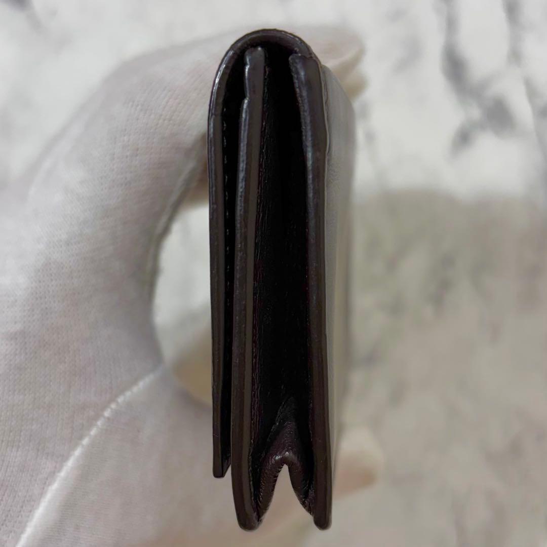 【美品】 ボッテガヴェネタ ケース イントレチャート ダークブラウン