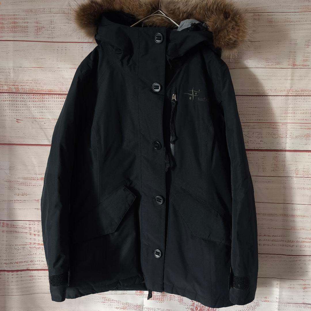 【クリーニング済】Foxfire ゴアテックス ダウンジャケット ファー付 S
