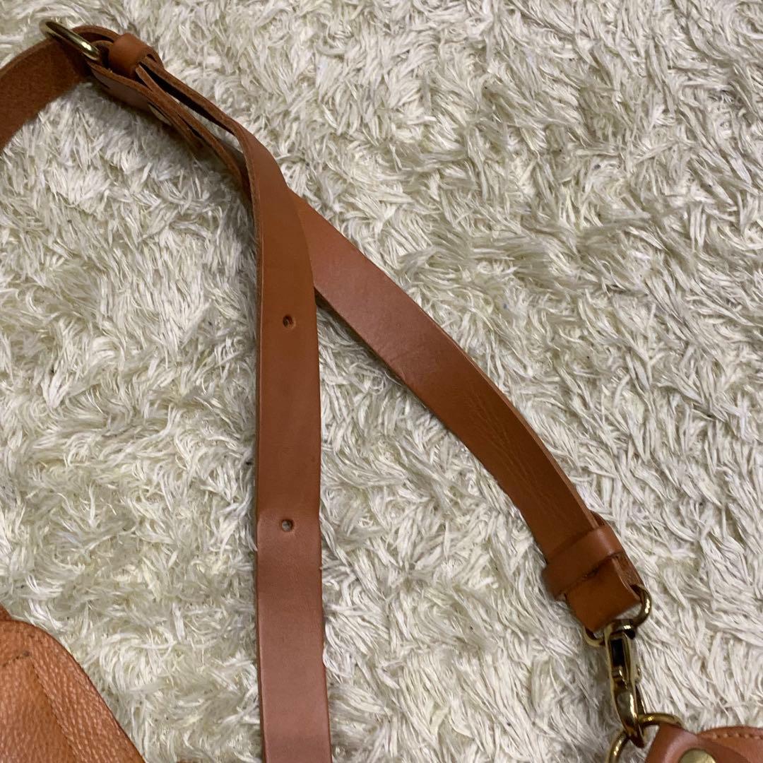 美品✨イルビゾンテ バムバック ボディバッグ レザー ブラウン