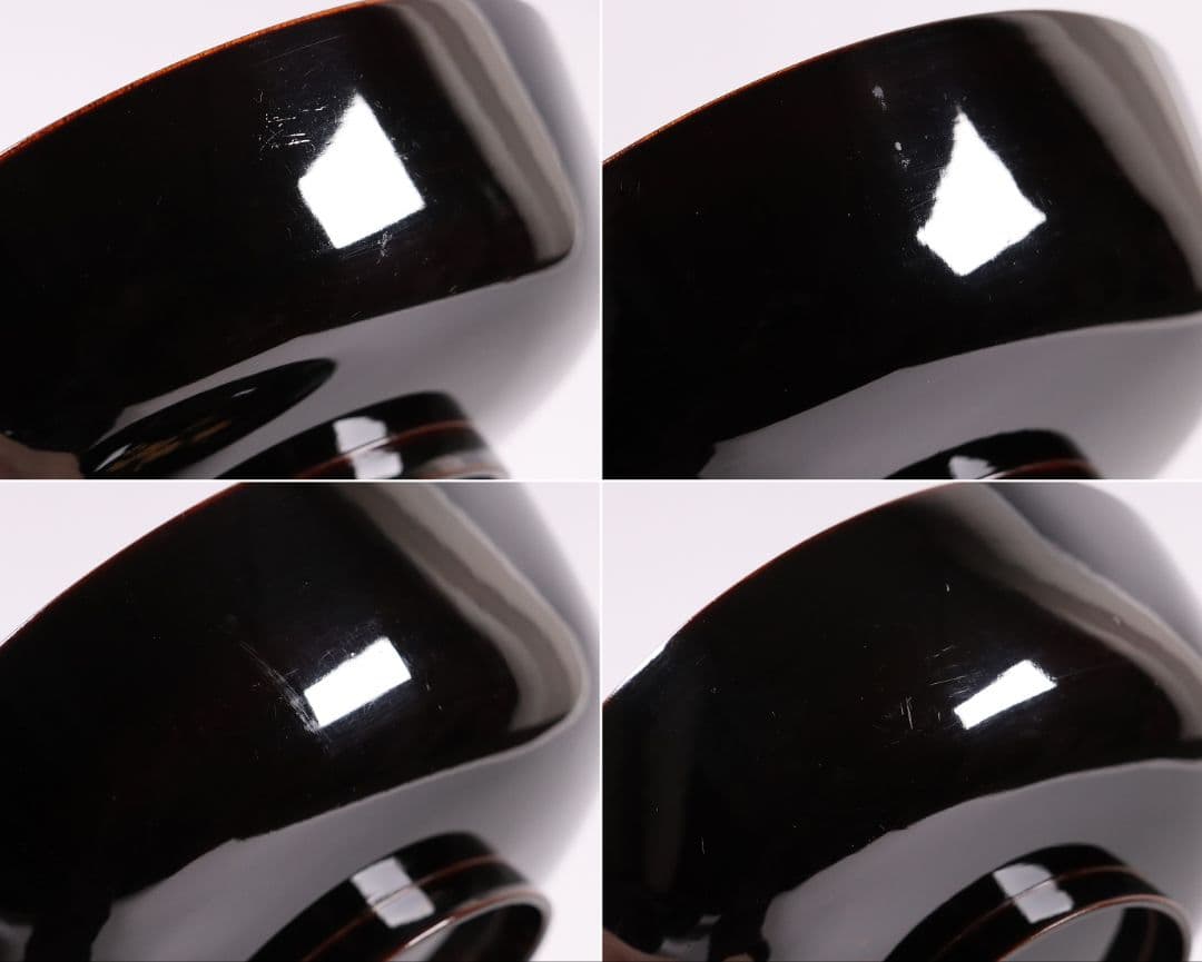 CL37 輪島塗 諫鼓鶏金蒔絵 黒塗椀 五客 木製漆器 鶏 太鼓 草花