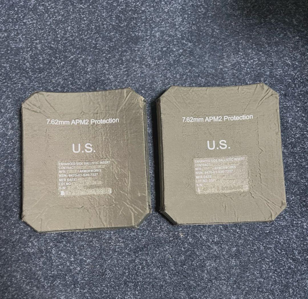 激レア 美品 米軍実物 放出品 サイドプレート ２枚組 セット！