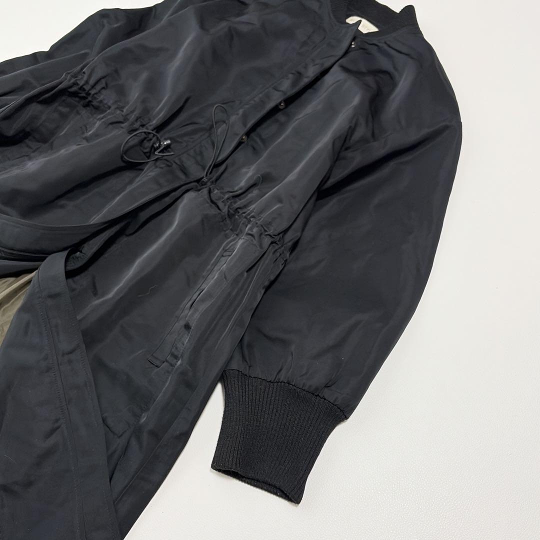 SUM1 STYLE キルティングベスト付き3WAY馬刺繍コート