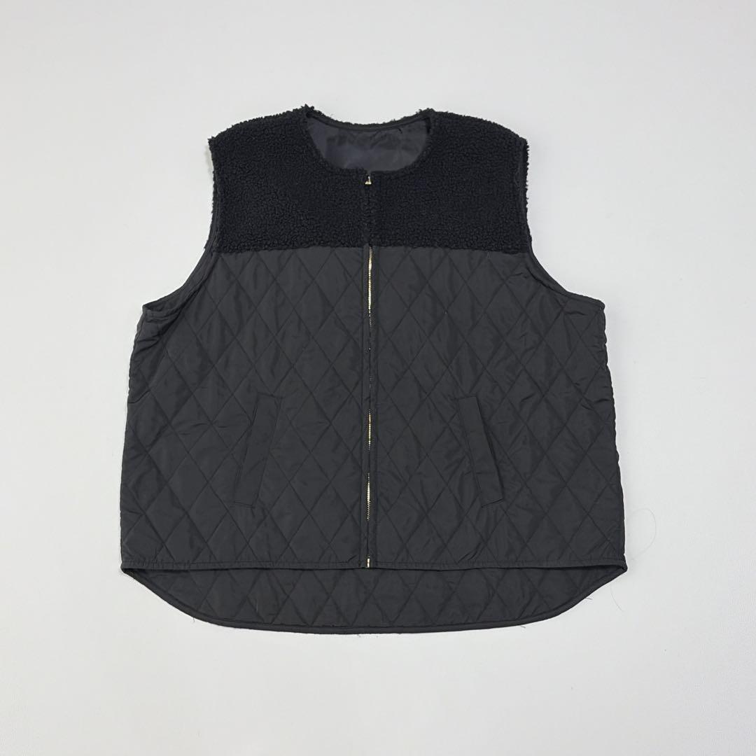 SUM1 STYLE キルティングベスト付き3WAY馬刺繍コート