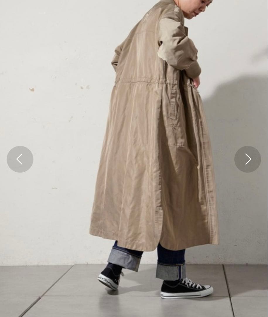 SUM1 STYLE キルティングベスト付き3WAY馬刺繍コート