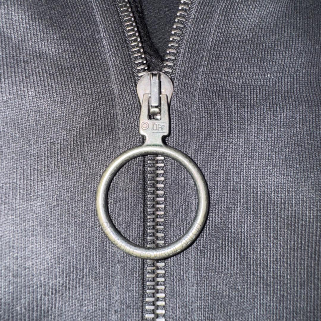 【入手困難モデル☆即完売】オフホワイト クロスアロー刺繍 フルジップパーカー