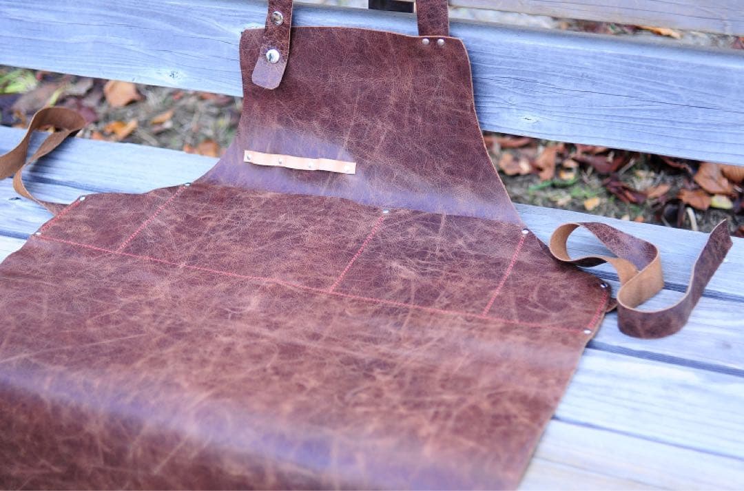 訳あり本革　エプロン　美容師・軽量　工房　DIY、ガーデニング、カフェ
