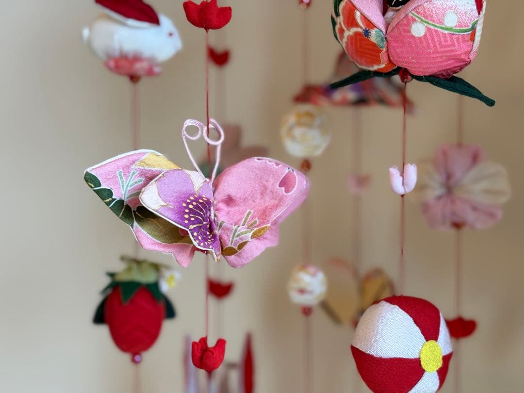 可愛いつるし雛No.174・ひな祭り・桃の節句・さげもん吊るし飾り・初節句飾り