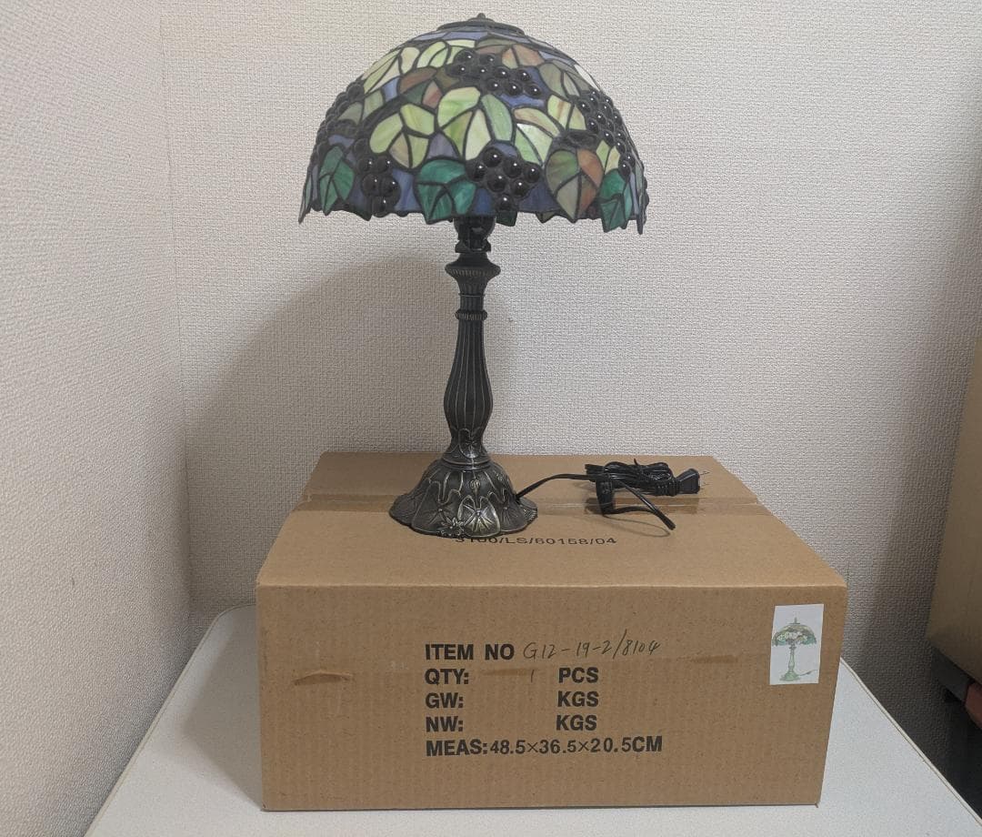 【新品】ステンドグラス スタンドライト テーブルライト アンティーク調 No.2
