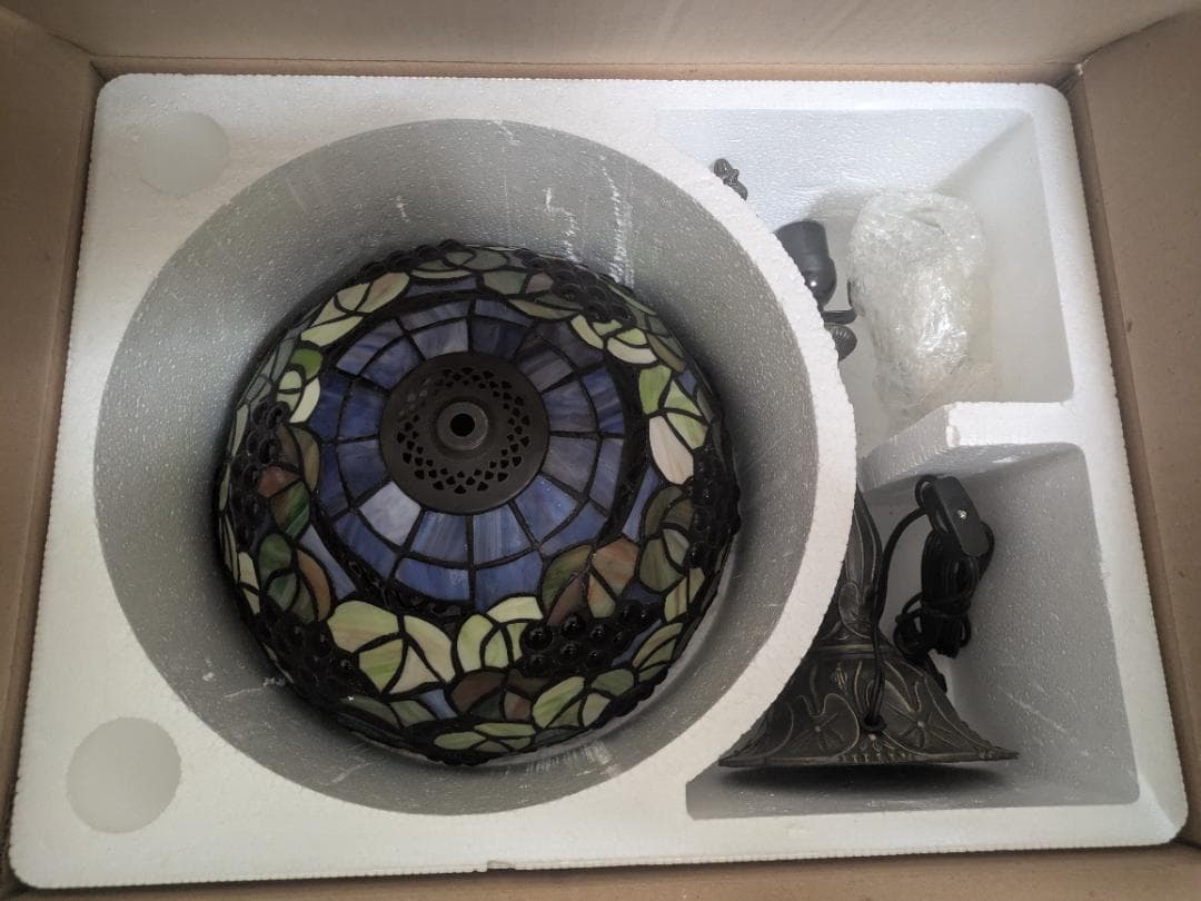 【新品】ステンドグラス スタンドライト テーブルライト アンティーク調 No.2