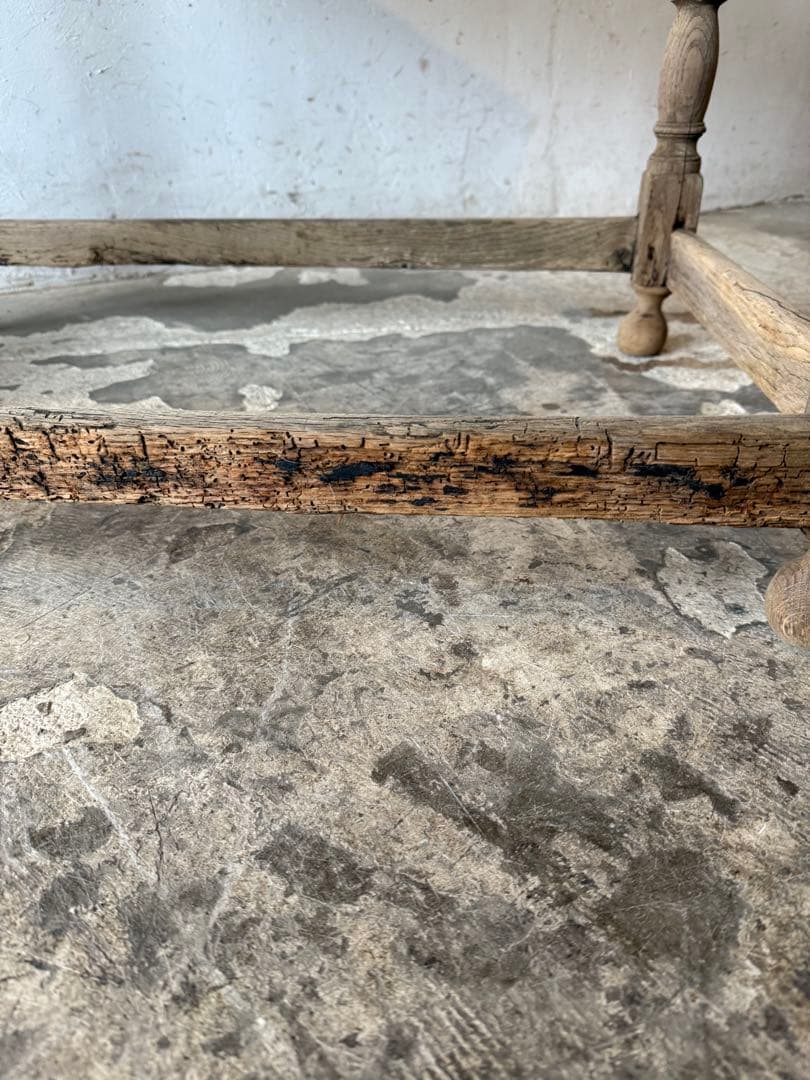 ビンテージ サイドテーブル　デスク　作業台　剥離