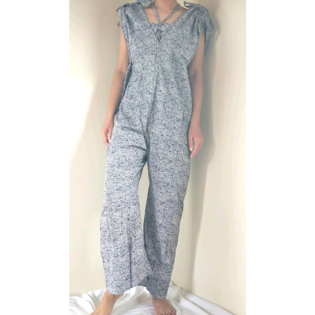 ハンドメイド浴衣地のオールインワン＆バック小物など11点セット