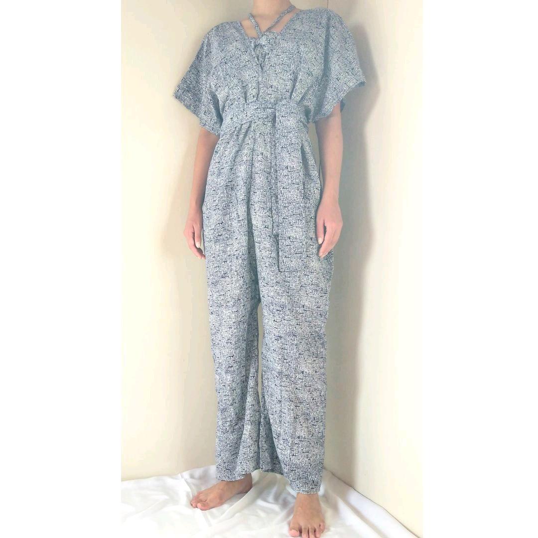 ハンドメイド浴衣地のオールインワン＆バック小物など11点セット