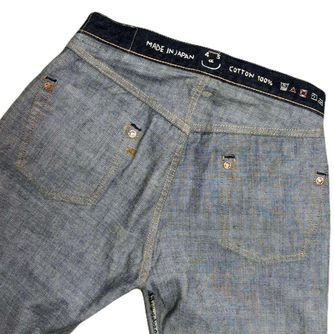 【新品未使用】 45R 再び6.5空比古比女（濃）　セルビッチデニムパンツ