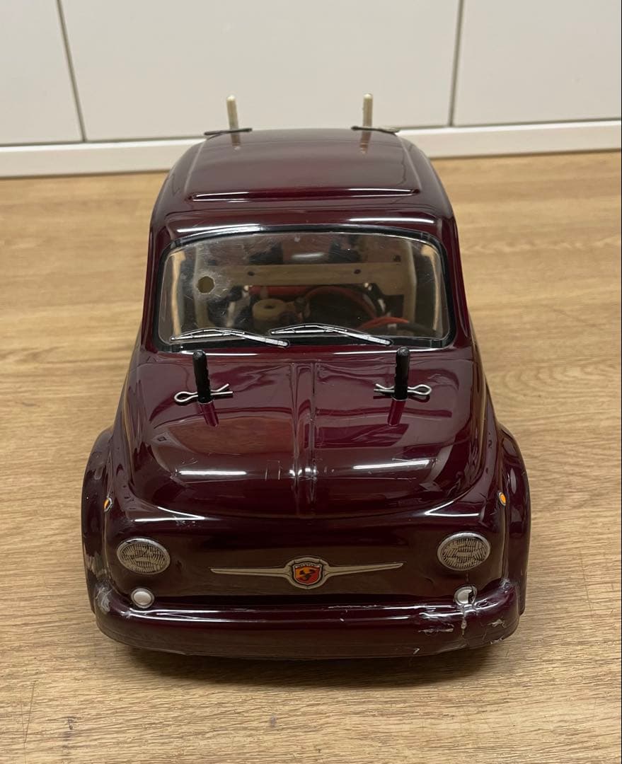 タミヤM01シャーシ電動FFラジコン　フィアットアバルトボディー