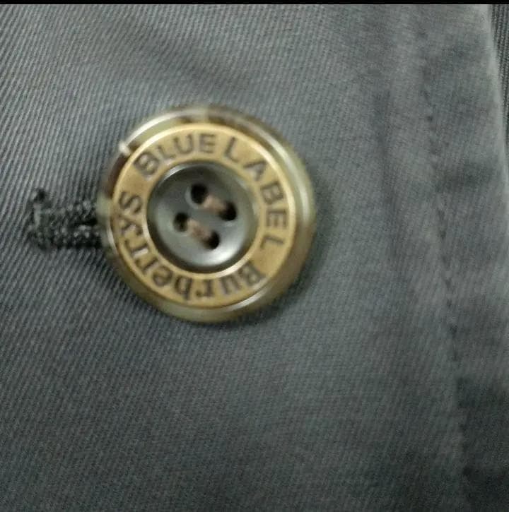 【90's】ノバチェック バーバリーブルーレーベル ベルテットコート L 黒