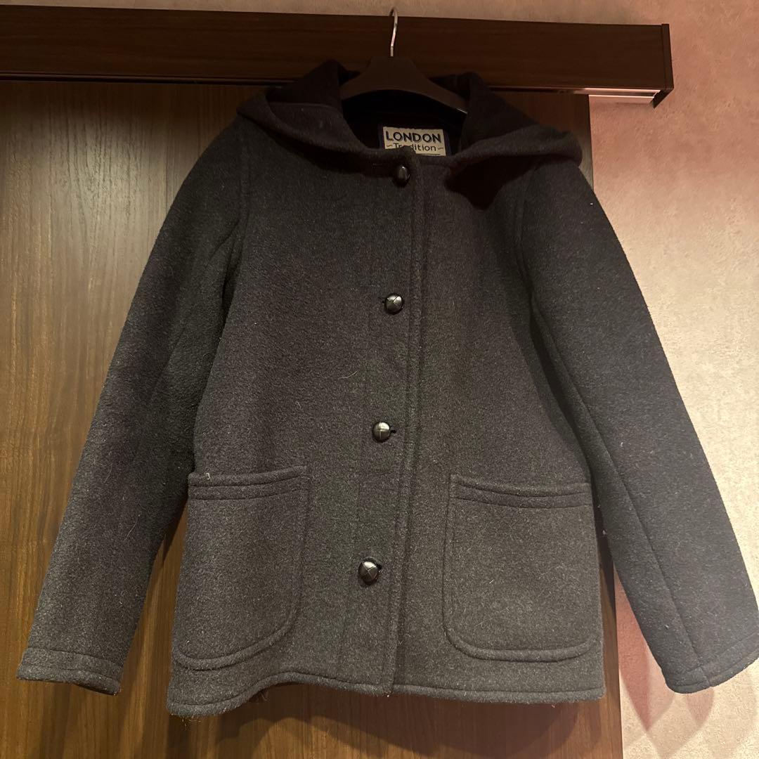 タイムセール金額戻りますLONDON TRADITIONフード付きショートコート