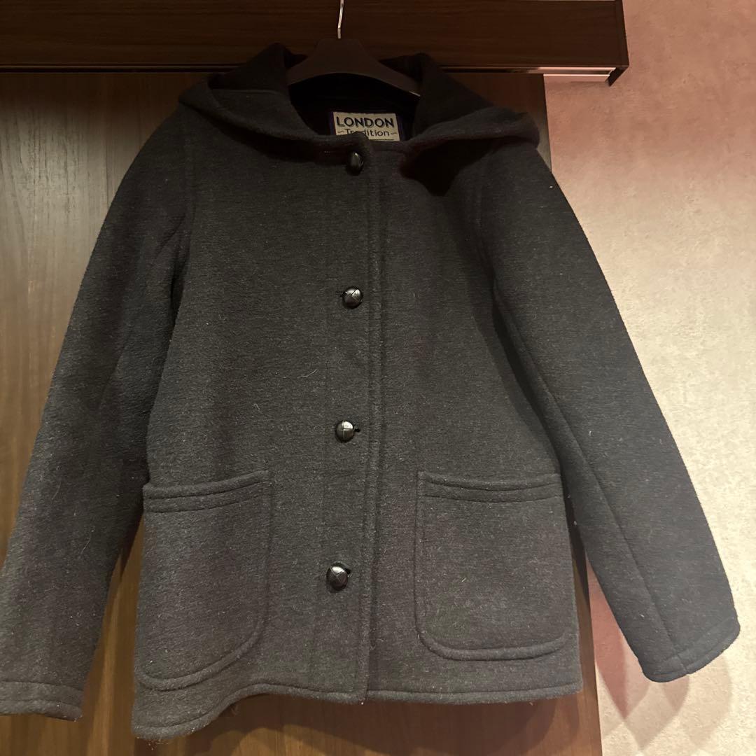 タイムセール金額戻りますLONDON TRADITIONフード付きショートコート