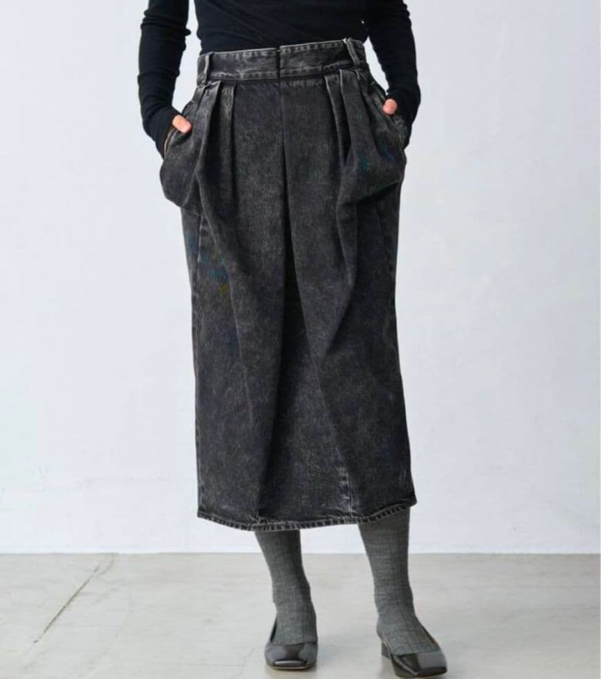 Maison Margiela プリーツ デニム スカート　40サイズ