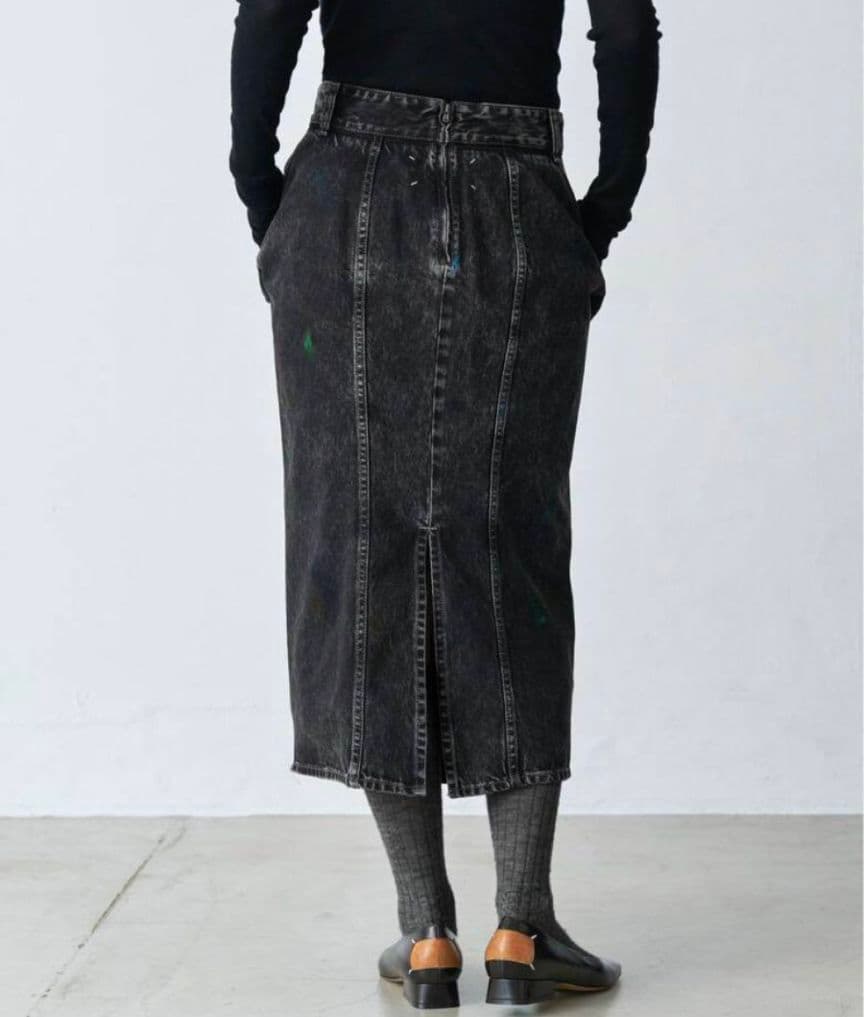 Maison Margiela プリーツ デニム スカート　40サイズ