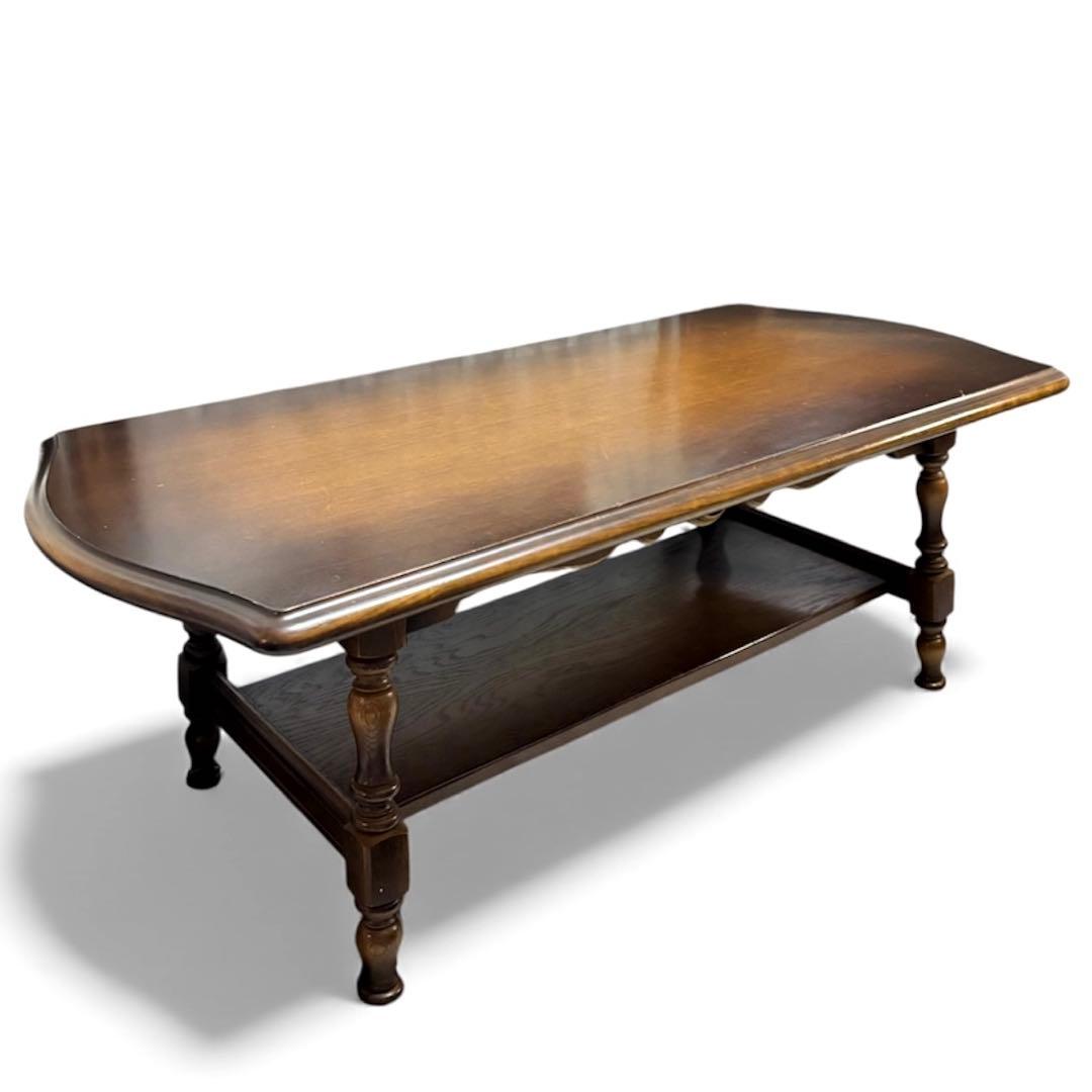 美品❣️飛騨産業 キツツキマーク センターテーブル アンティーク レトロ