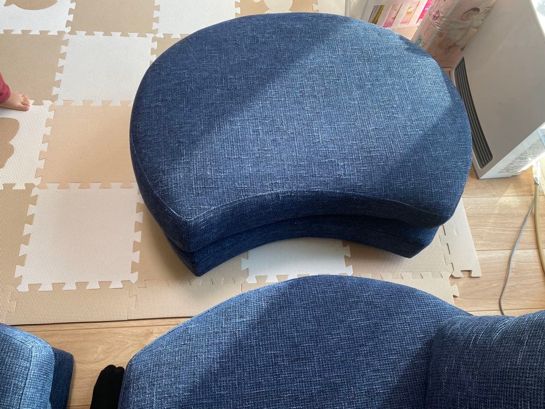 【セット販売】おしゃれカウチソファ　幅2300 ④【合計51000円】