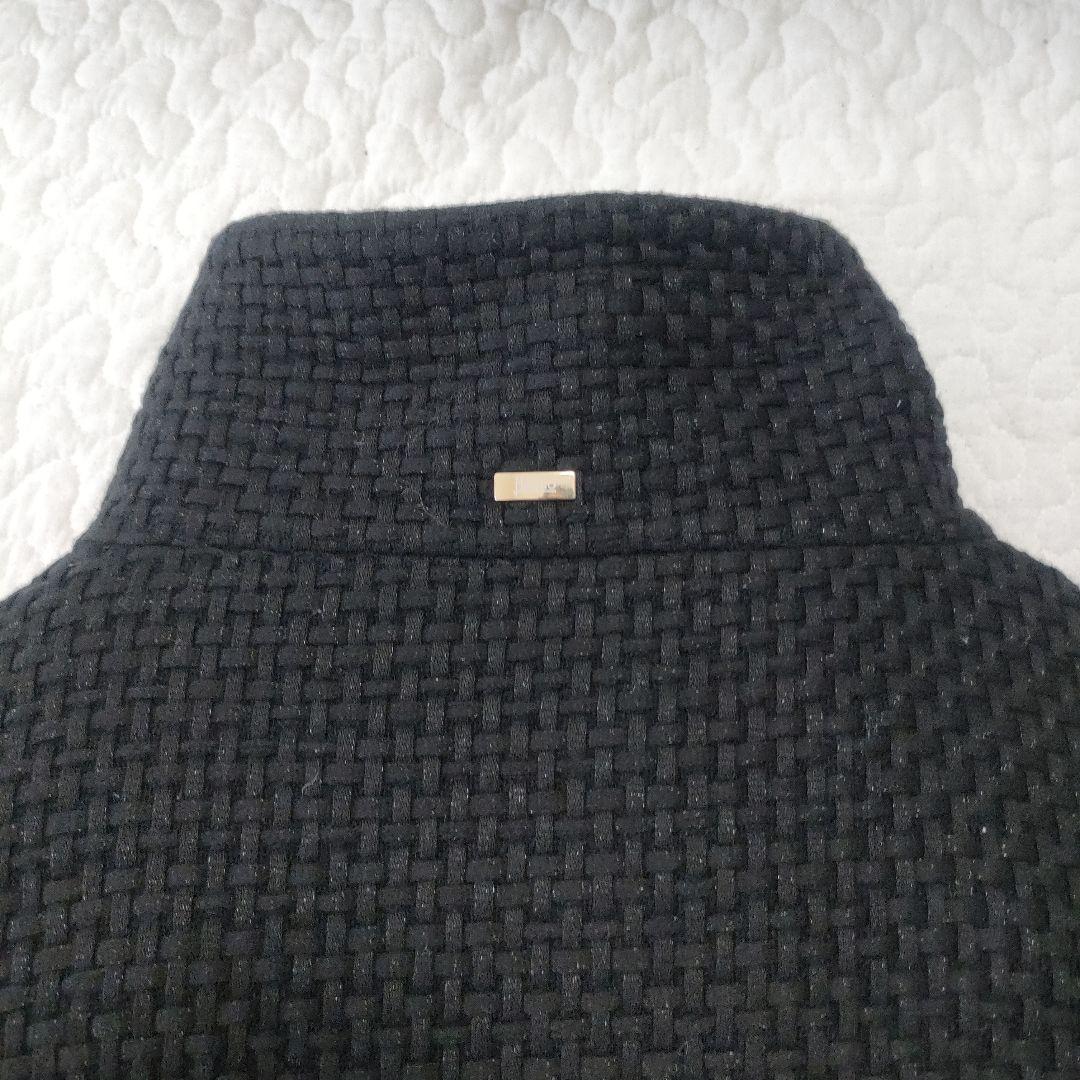 美品✨HERNO　黒タグ　編込みニットフェイスダウンコート　黒　44