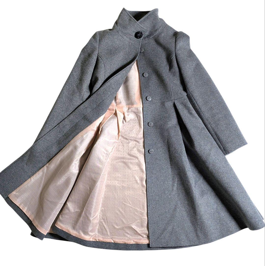 ルイルエブティック／きれいめフィット&フレアバックリボン ウールコート