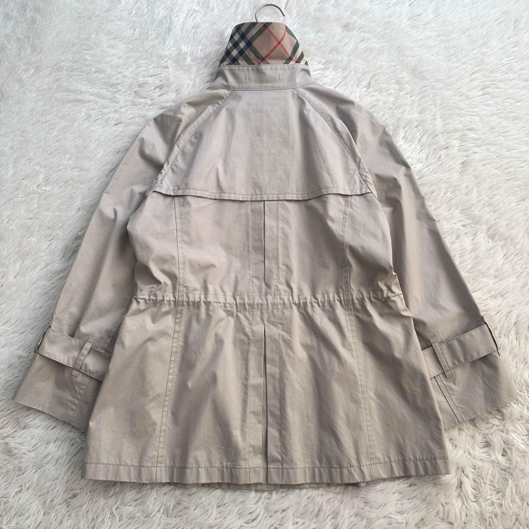 バーバリーロンドン トレンチコート ショート丈 ノバチェック ベージュ L 春物