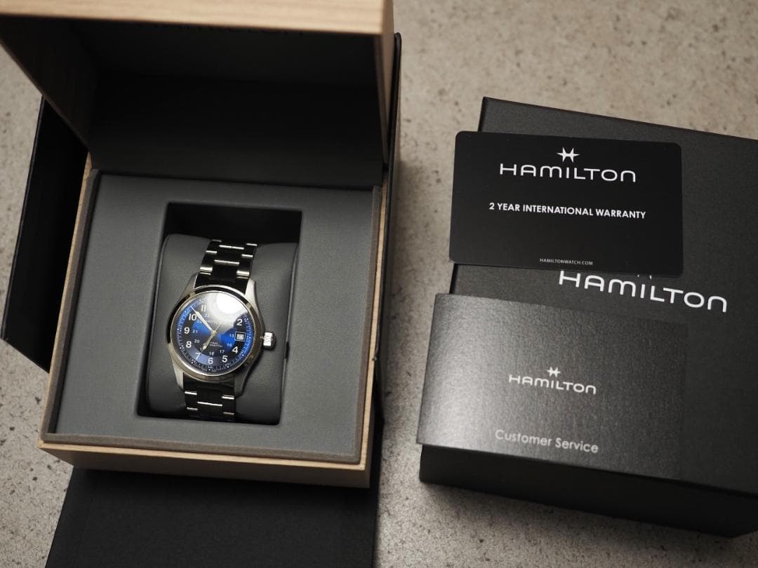 そまみち ハミルトン　カーキ フィールド Auto 38 mm