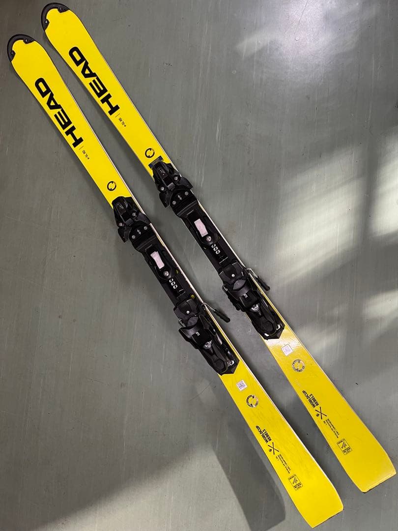 HEAD e-SL RD 156cm イエロー バインディングST14付き