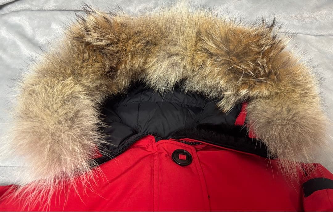 【夕焼け】  ダウンジャケット 赤