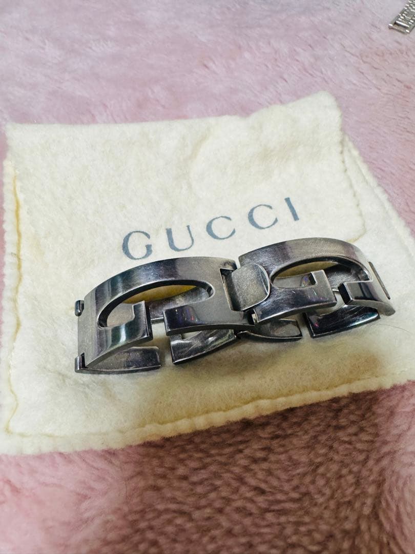 SV925 イタリア製 重量85.4g メンズ GUCCI シルバーブレスレット