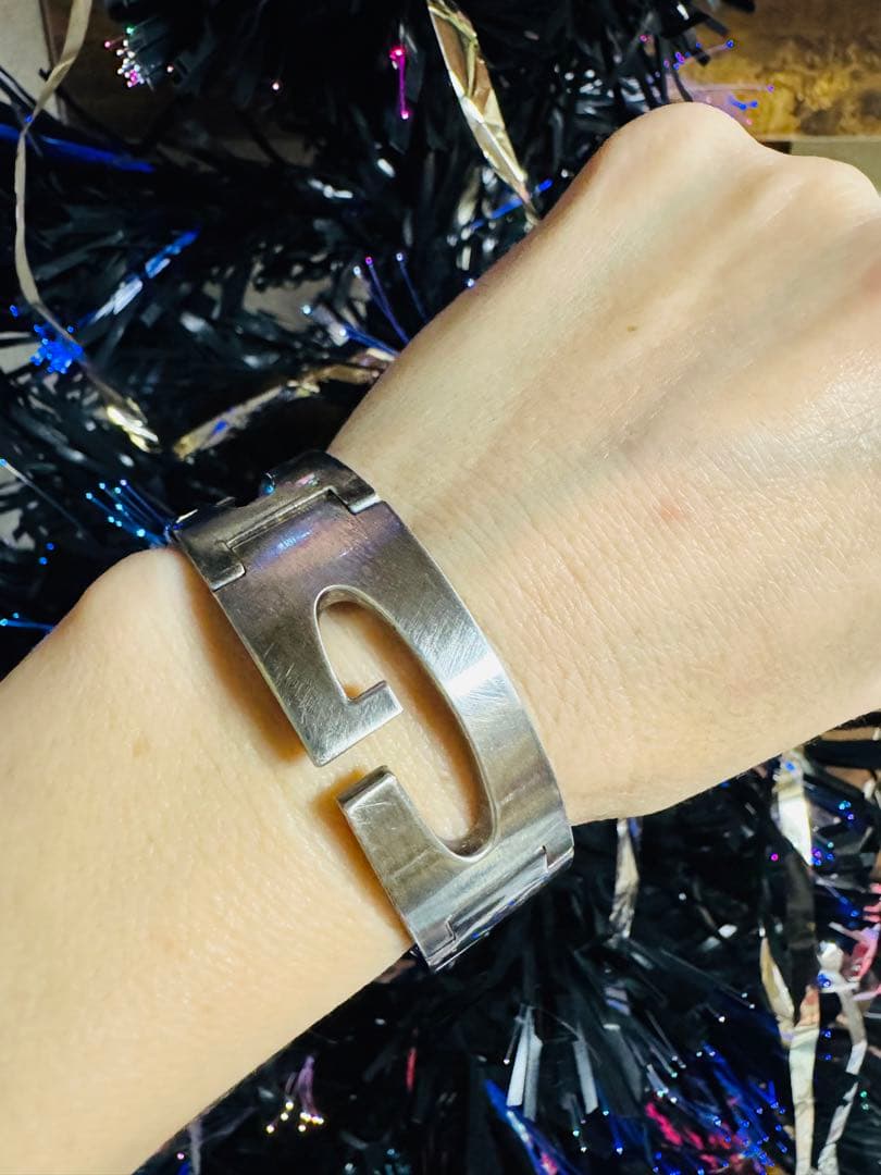 SV925 イタリア製 重量85.4g メンズ GUCCI シルバーブレスレット