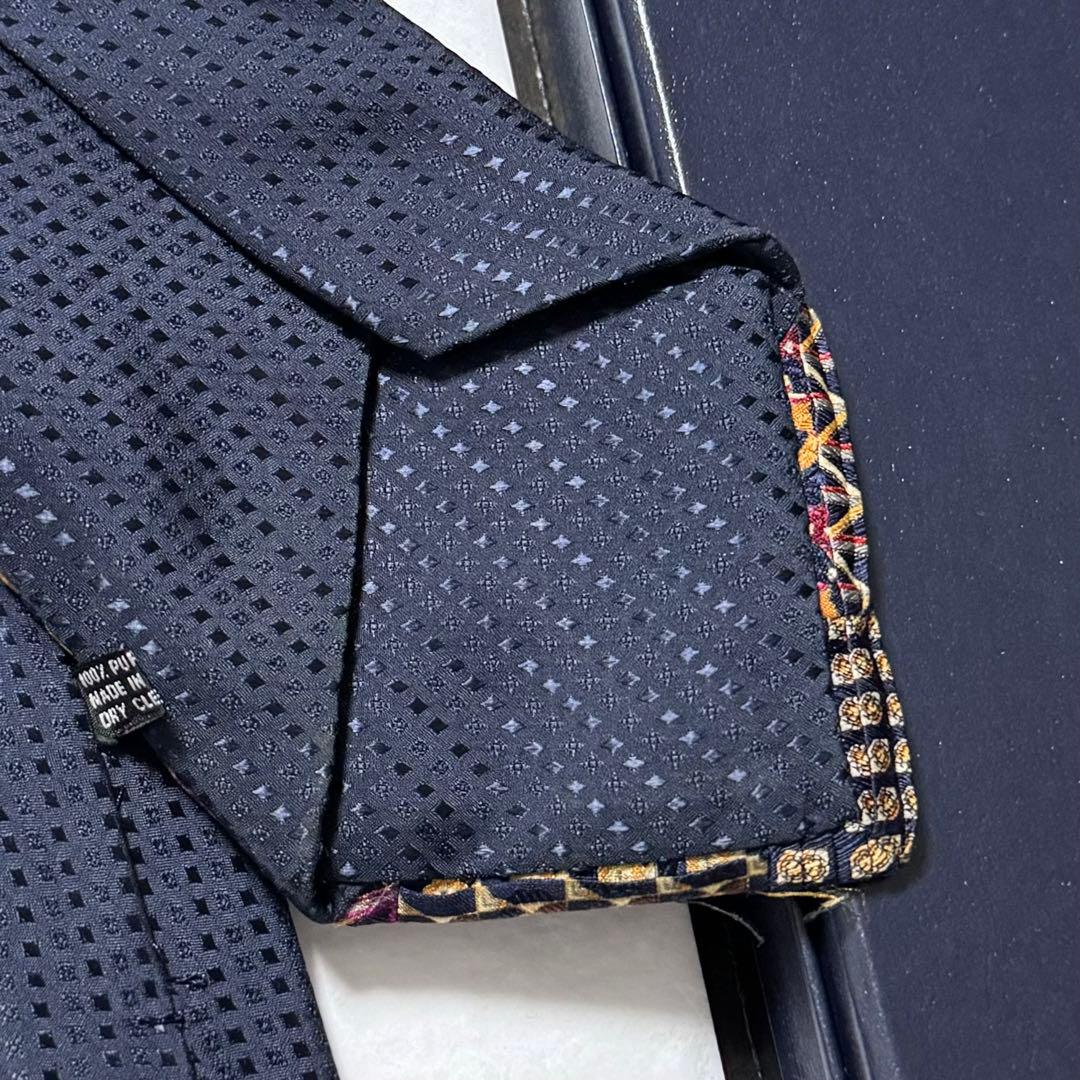 定価11万 最高級 ステファノリッチ オールド パッチワーク プリーツ ネクタイ