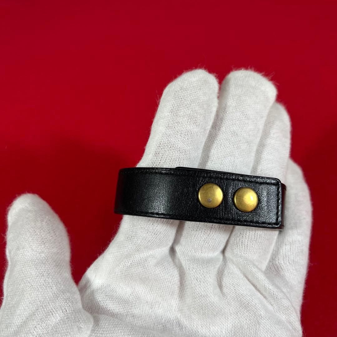 サンローラン　SAINT LAURENT チェーンレザーブレスレット