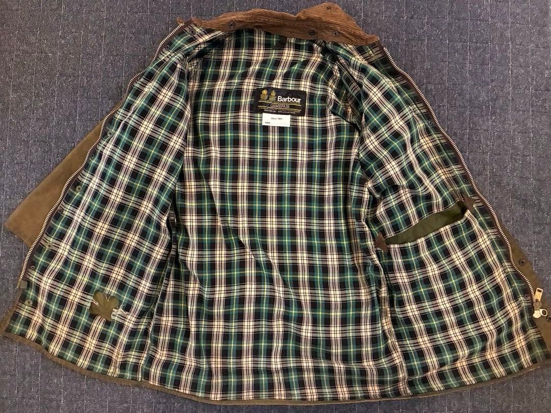 バブアー　ゲームフェア　Barbour GAMEFAIR ボアライナー付き　38