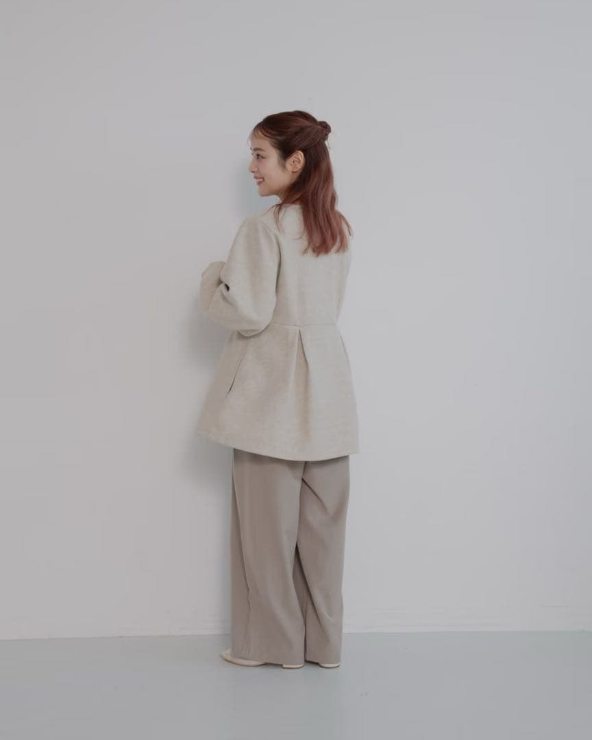 【完売品】jumelle メルトンペプラムトップ